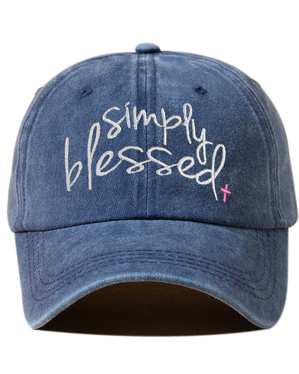 Simply Blessed Embroidered Baseball Cap