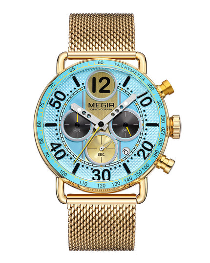 Men's Gold Quartz Fashion Watch – 5 Style Options