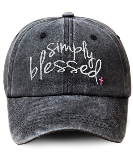 Simply Blessed Embroidered Baseball Cap
