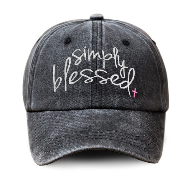 Simply Blessed Embroidered Baseball Cap