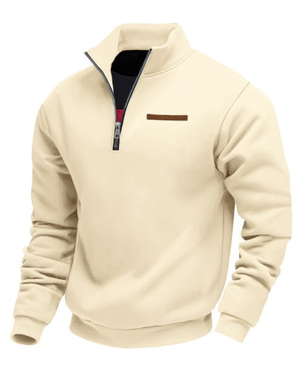 Men's Slim-Fit Fleece-Lined Pullover Sweatshirt – 8 Colors, S–3XL