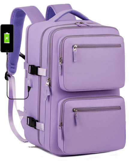 Mens Large-Capacity Business Backpack With Dry-Wet Separation Compartments