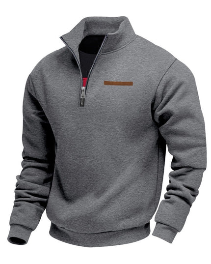 Men's Slim-Fit Fleece-Lined Pullover Sweatshirt – 8 Colors, S–3XL