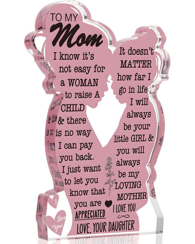 Heart-Shaped Mother And Daughter Ornament | Mother's Day & Father's Day Gift