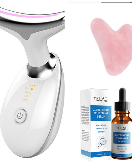 6-in-1 EMS LED Facial & Neck Beauty Device – Ion Therapy, Microcurrent, Heat & LED Photon