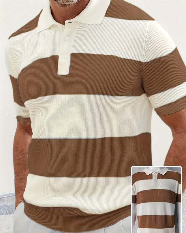 Men's Short-Sleeve Color-Block Shirt– Slim Fit