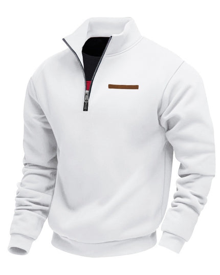 Men's Slim-Fit Fleece-Lined Pullover Sweatshirt – 8 Colors, S–3XL