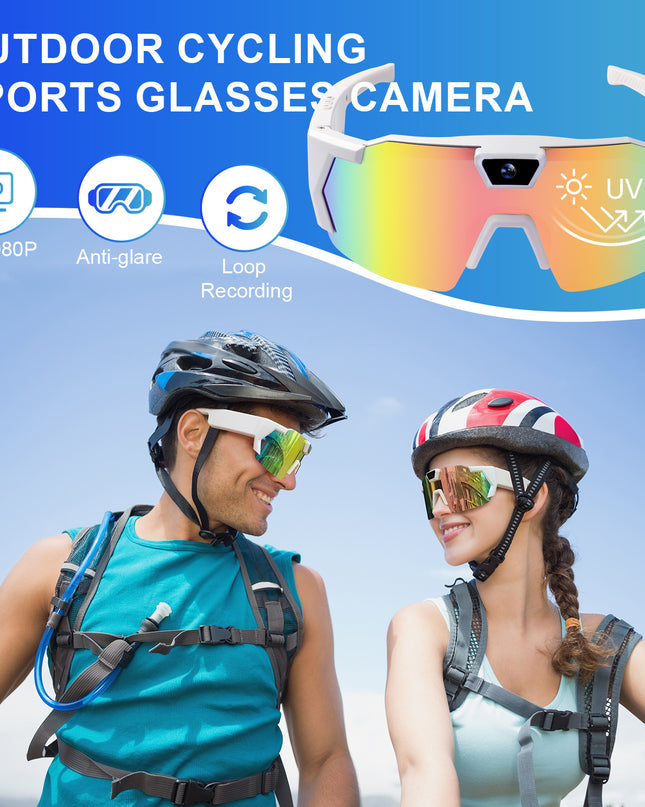 AI Smart Riding Glasses with Built-In Camera – Multiple Lens Types & Storage Options