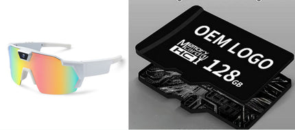 AI Smart Riding Glasses with Built-In Camera – Multiple Lens Types & Storage Options