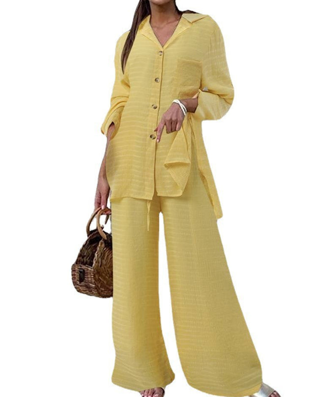 Women's Casual Shirt & Trousers Set